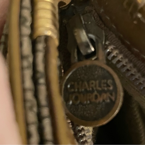 Vintage Charles Jourdan Actif Paris Women's Crossbody Bag in Brown and Gray Tan - Picture 12 of 15